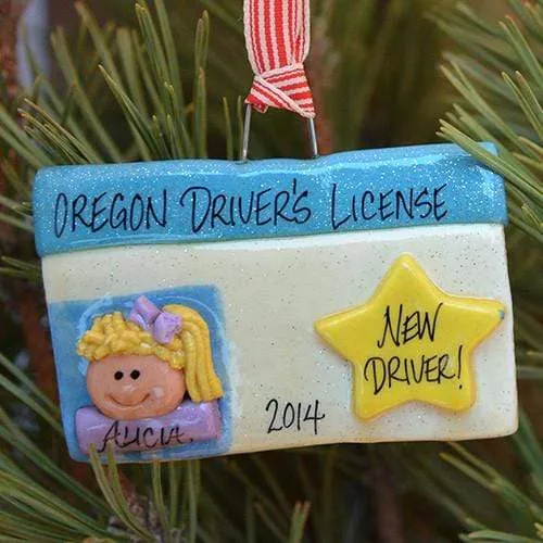 Driver's License Christmas Ornament