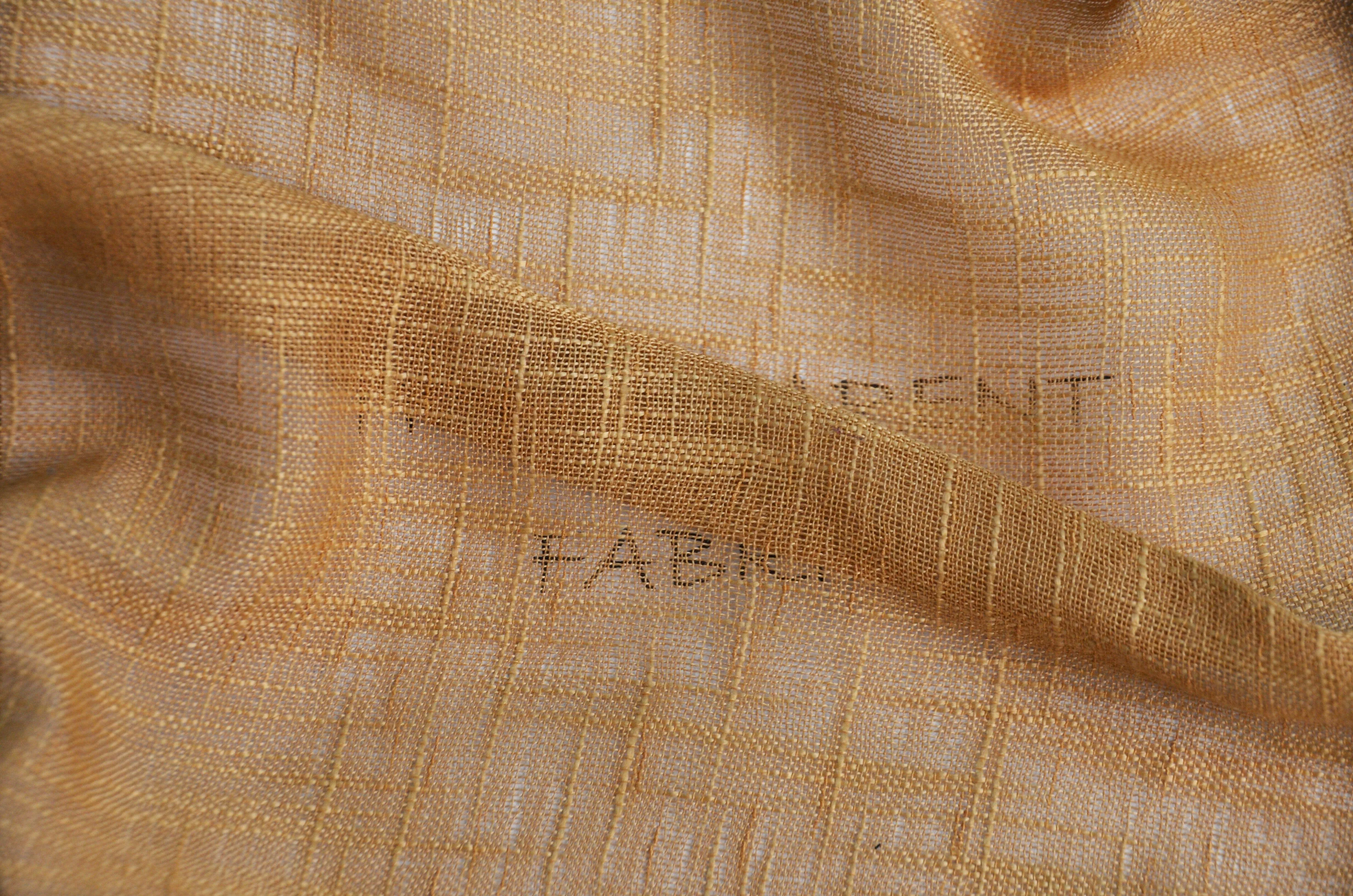 Extra Wide Faux Sheer Linen | Imitation Sheer Linen for Drapery | 108" Wide | Multiple Colors |