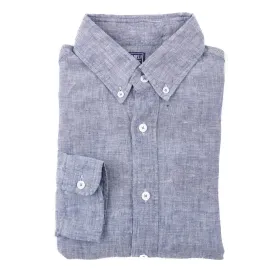 Fedeli Woven Chambray Linen Shirt