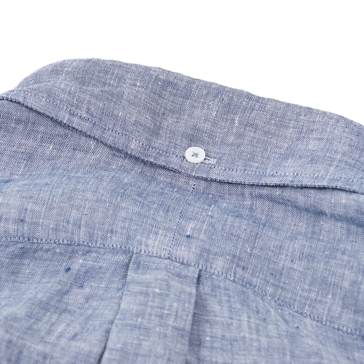 Fedeli Woven Chambray Linen Shirt