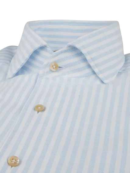 Fitted Body - Striped Twill Shirt