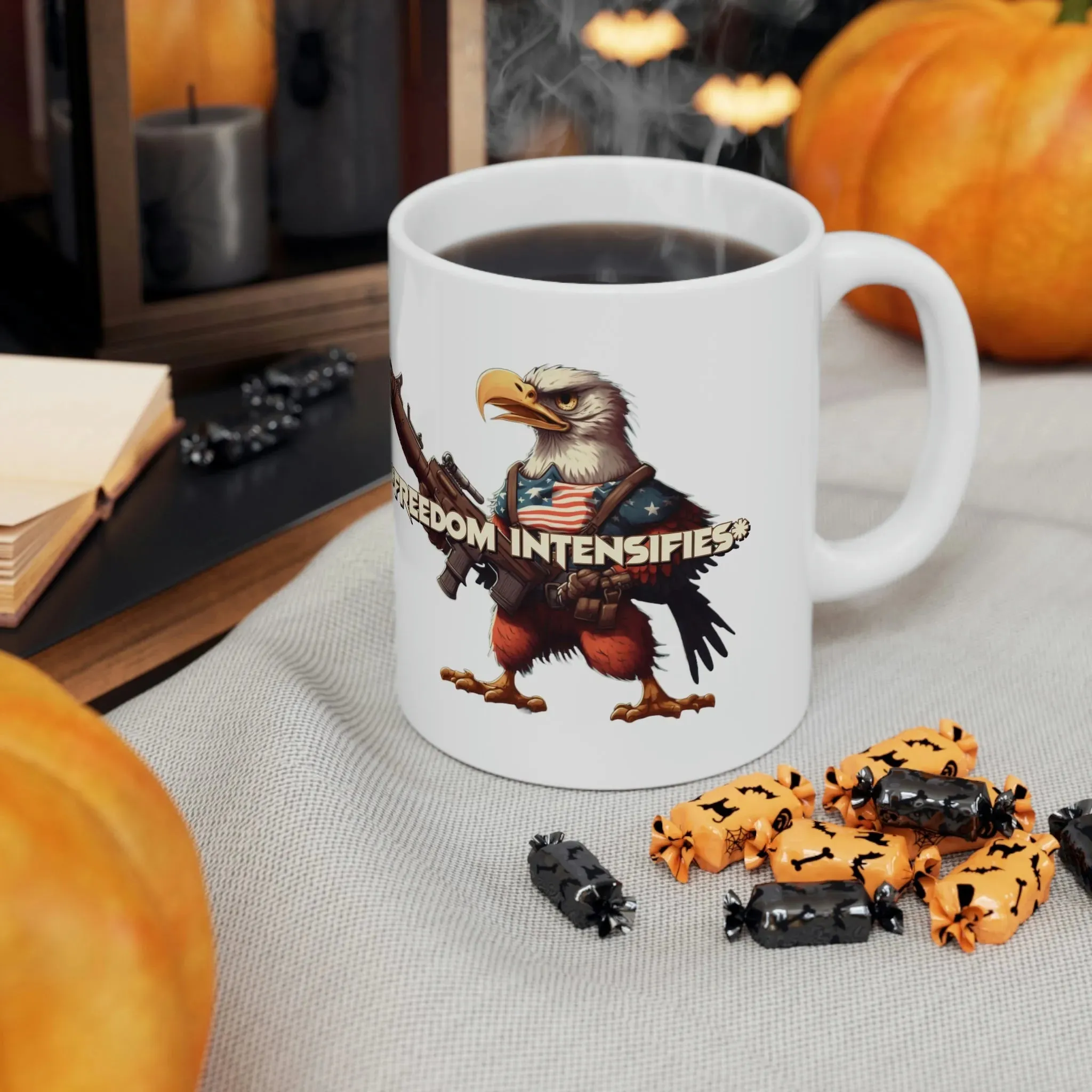 Freedom Intensifies Eagle Ceramic Mug 11oz