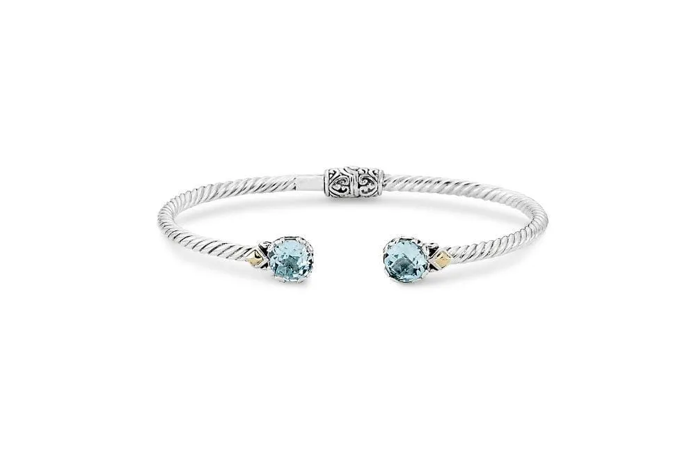 Glow Bangle- Blue Topaz