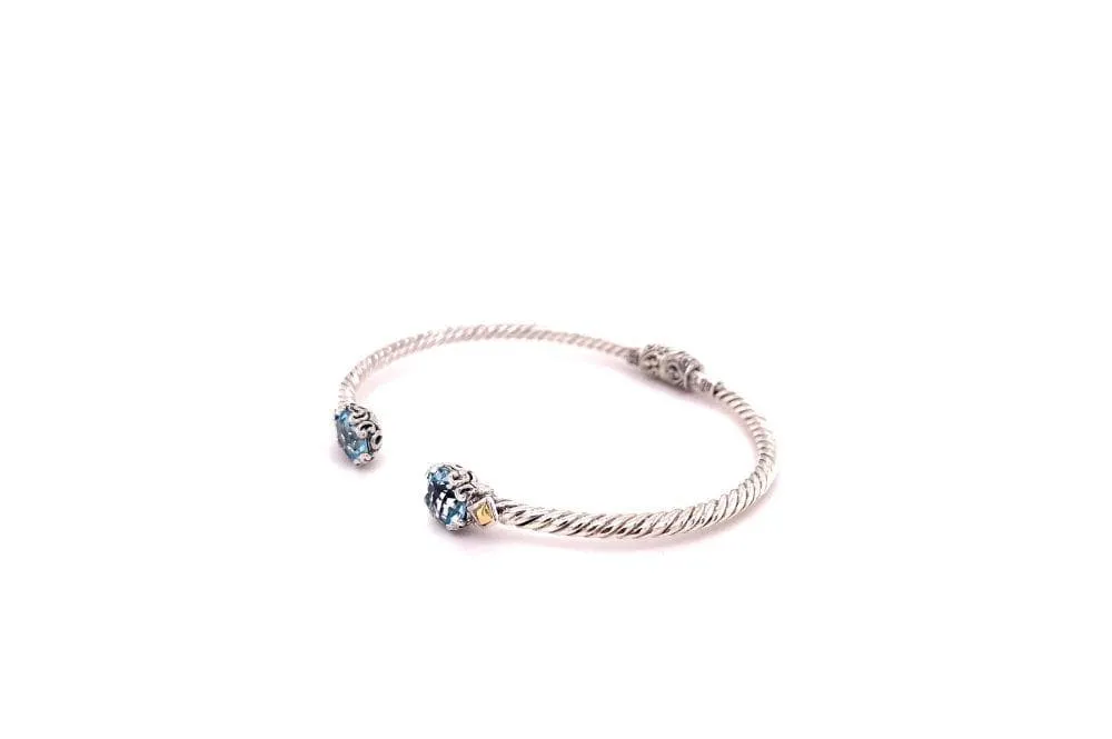 Glow Bangle- Blue Topaz