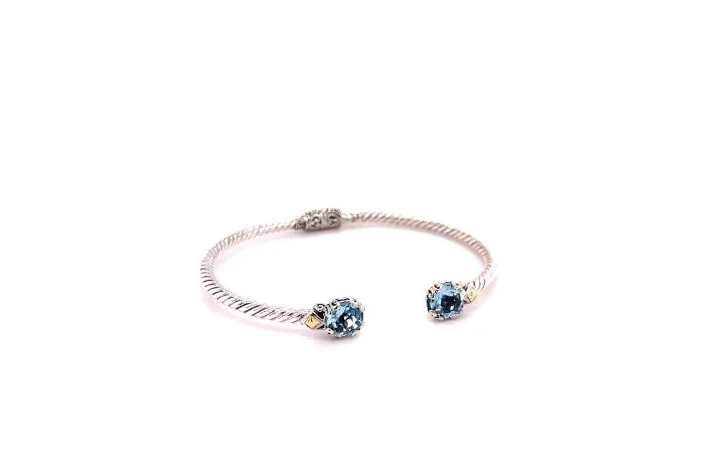 Glow Bangle- Blue Topaz