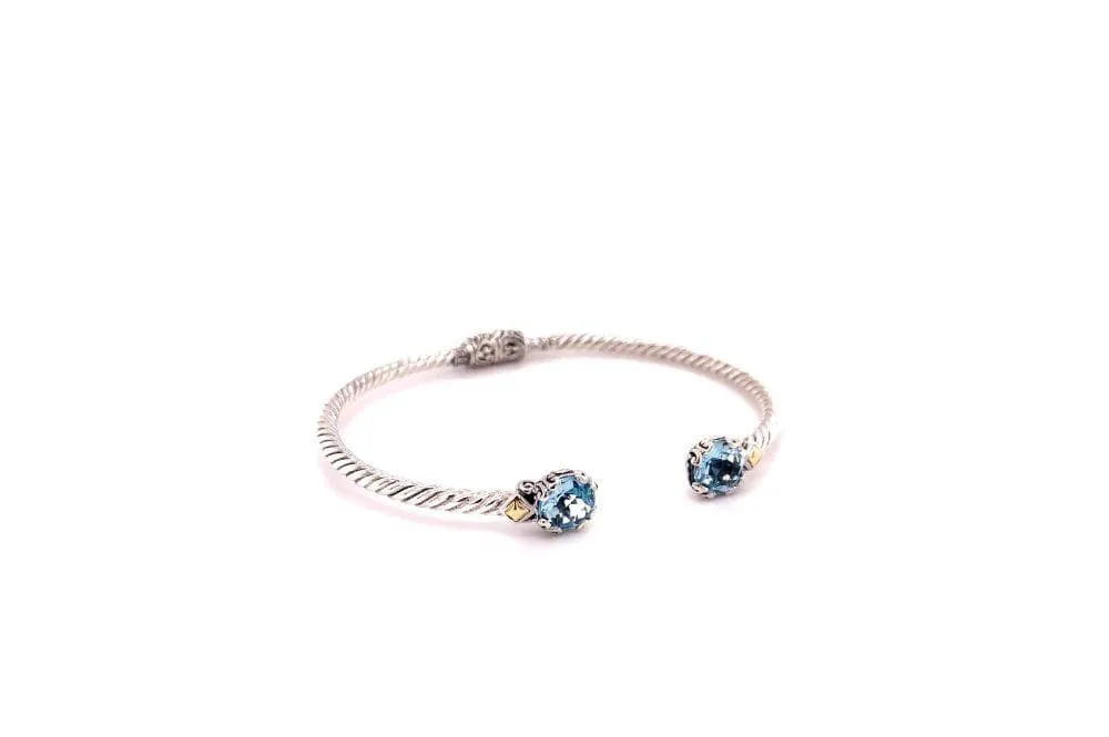 Glow Bangle- Blue Topaz