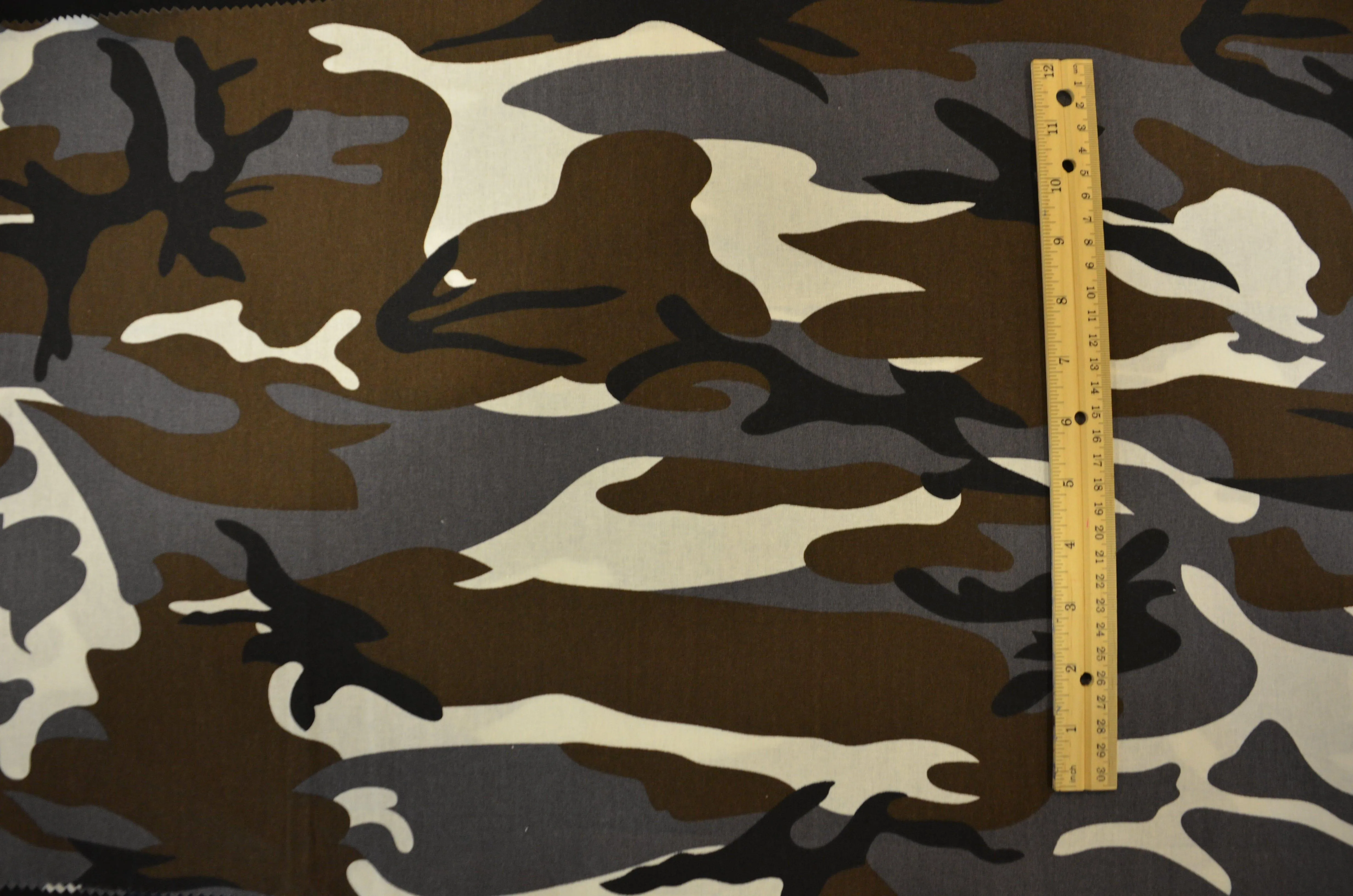 Grey Camouflage Cotton Print | 100% Cotton Print | 60" Wide |