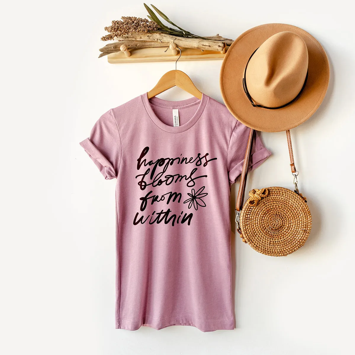 Happiness Blooms From Within Graphic Tee (Wholesale)