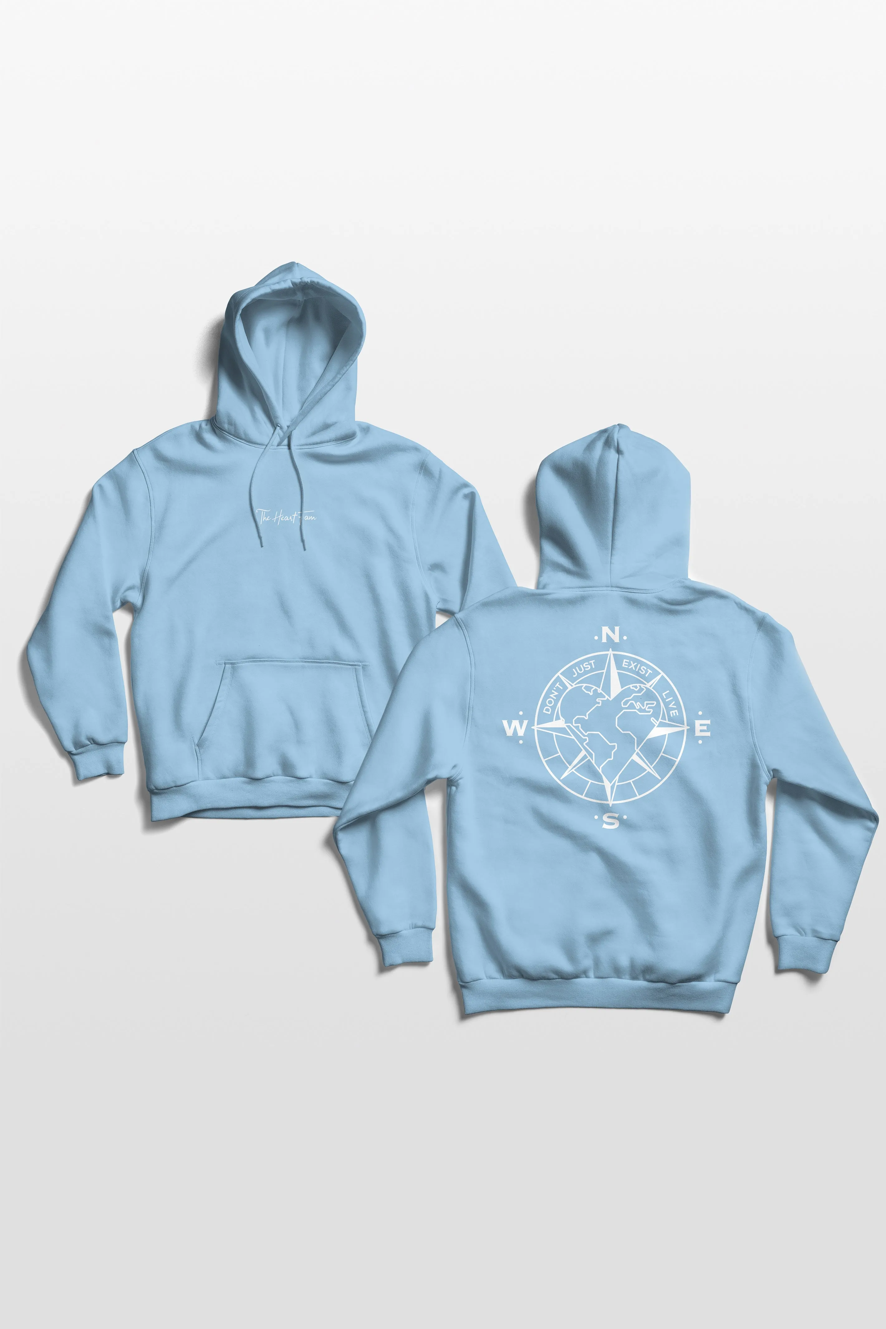 Hoodie Compass // Sky Blue