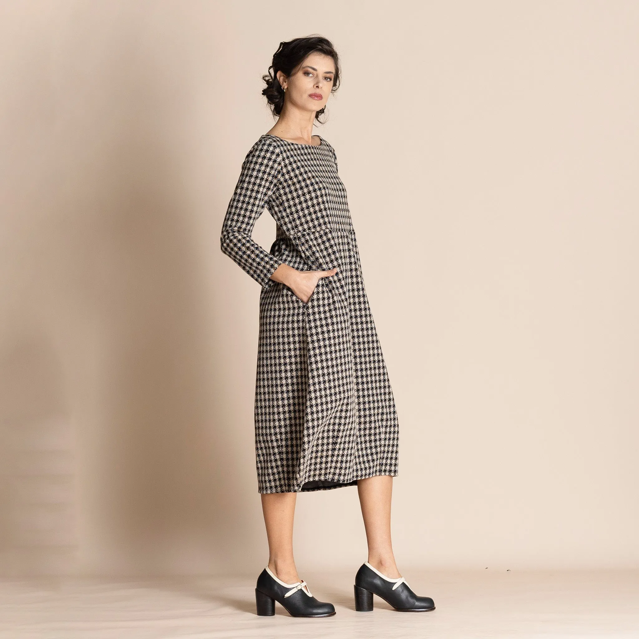 houndstooth romance dress