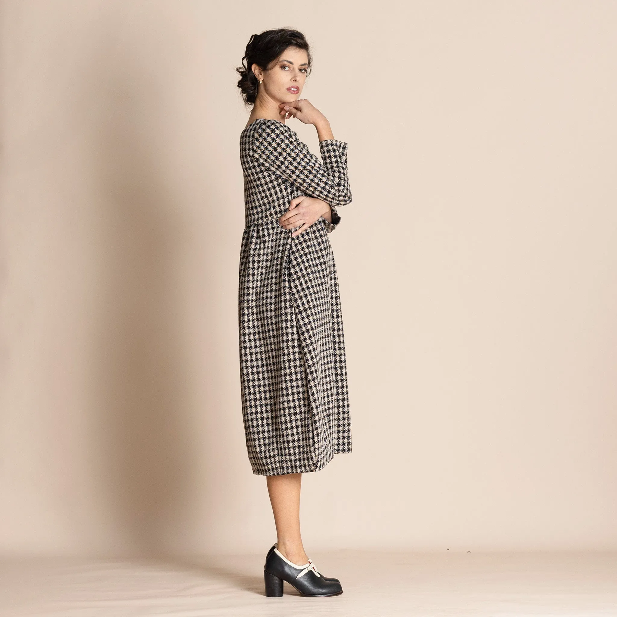 houndstooth romance dress