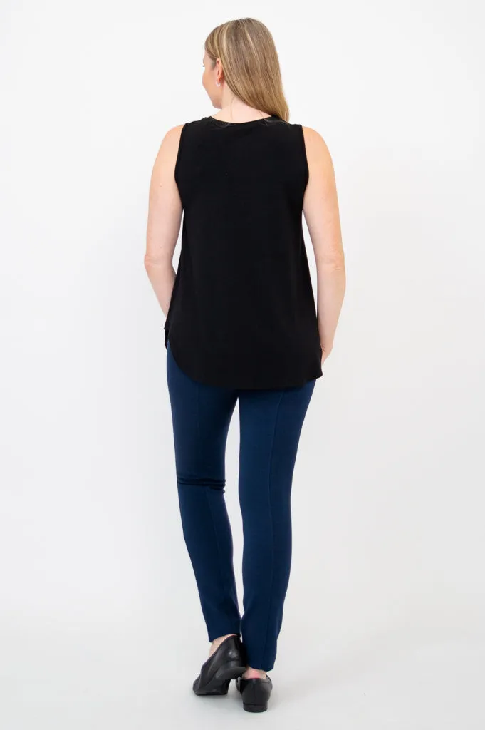 Jazz Tank, Black, Bamboo