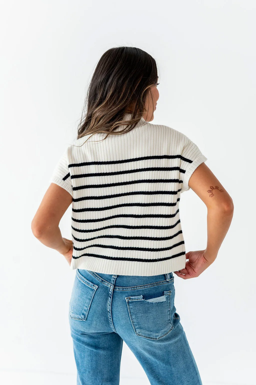 Kya Sweater Top in Ivory