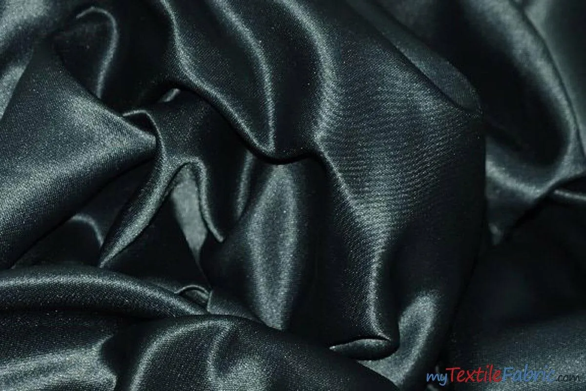 L'Amour Satin Fabric | Polyester Matte Satin | Peau De Soie | 60" Wide | Continuous Yards | Wedding Dress, Tablecloth, Multiple Colors |