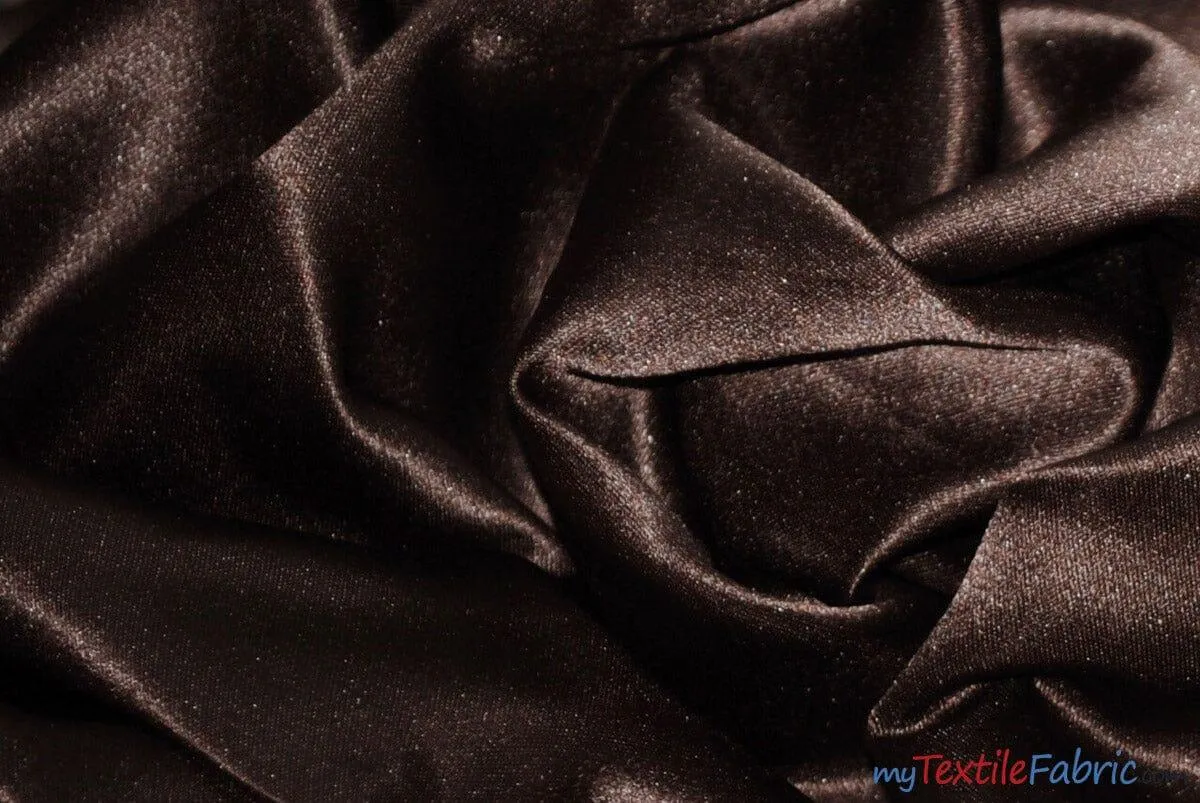 L'Amour Satin Fabric | Polyester Matte Satin | Peau De Soie | 60" Wide | Continuous Yards | Wedding Dress, Tablecloth, Multiple Colors |