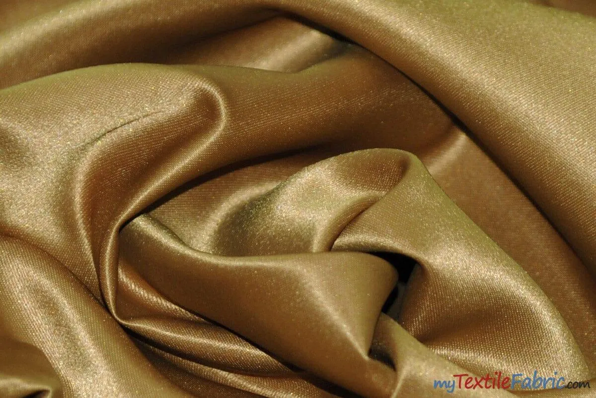 L'Amour Satin Fabric | Polyester Matte Satin | Peau De Soie | 60" Wide | Continuous Yards | Wedding Dress, Tablecloth, Multiple Colors |