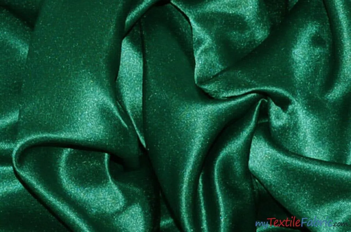 L'Amour Satin Fabric | Polyester Matte Satin | Peau De Soie | 60" Wide | Continuous Yards | Wedding Dress, Tablecloth, Multiple Colors |