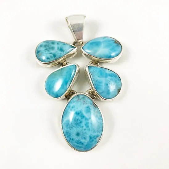 Larimar & Sterling Silver Pendant