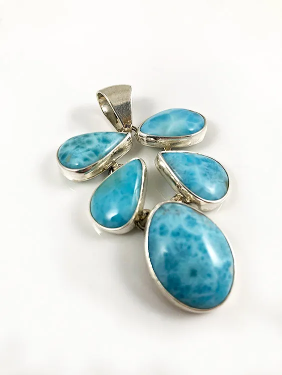 Larimar & Sterling Silver Pendant