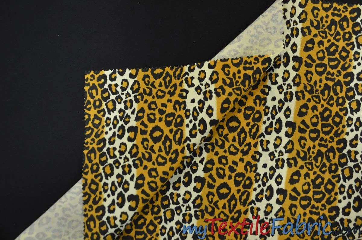 Leopard Cotton Print Fabric | 100% Cotton Animal Print | 60" Wide |