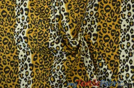 Leopard Cotton Print Fabric | 100% Cotton Animal Print | 60" Wide |