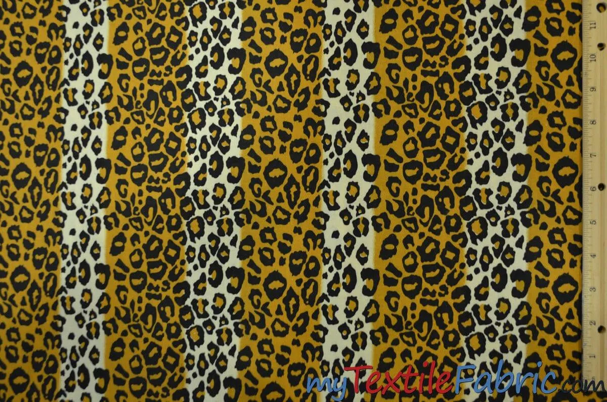 Leopard Cotton Print Fabric | 100% Cotton Animal Print | 60" Wide |