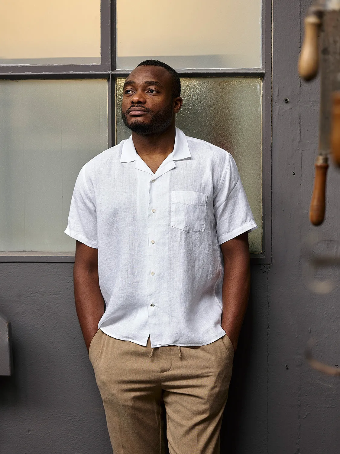 Linen Shirt Short Maloja White