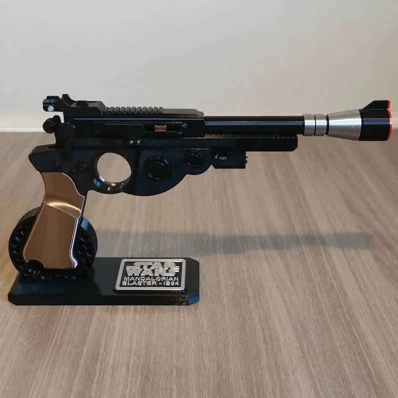 Mandalorian with stand 1B94 Blaster prop cosplay