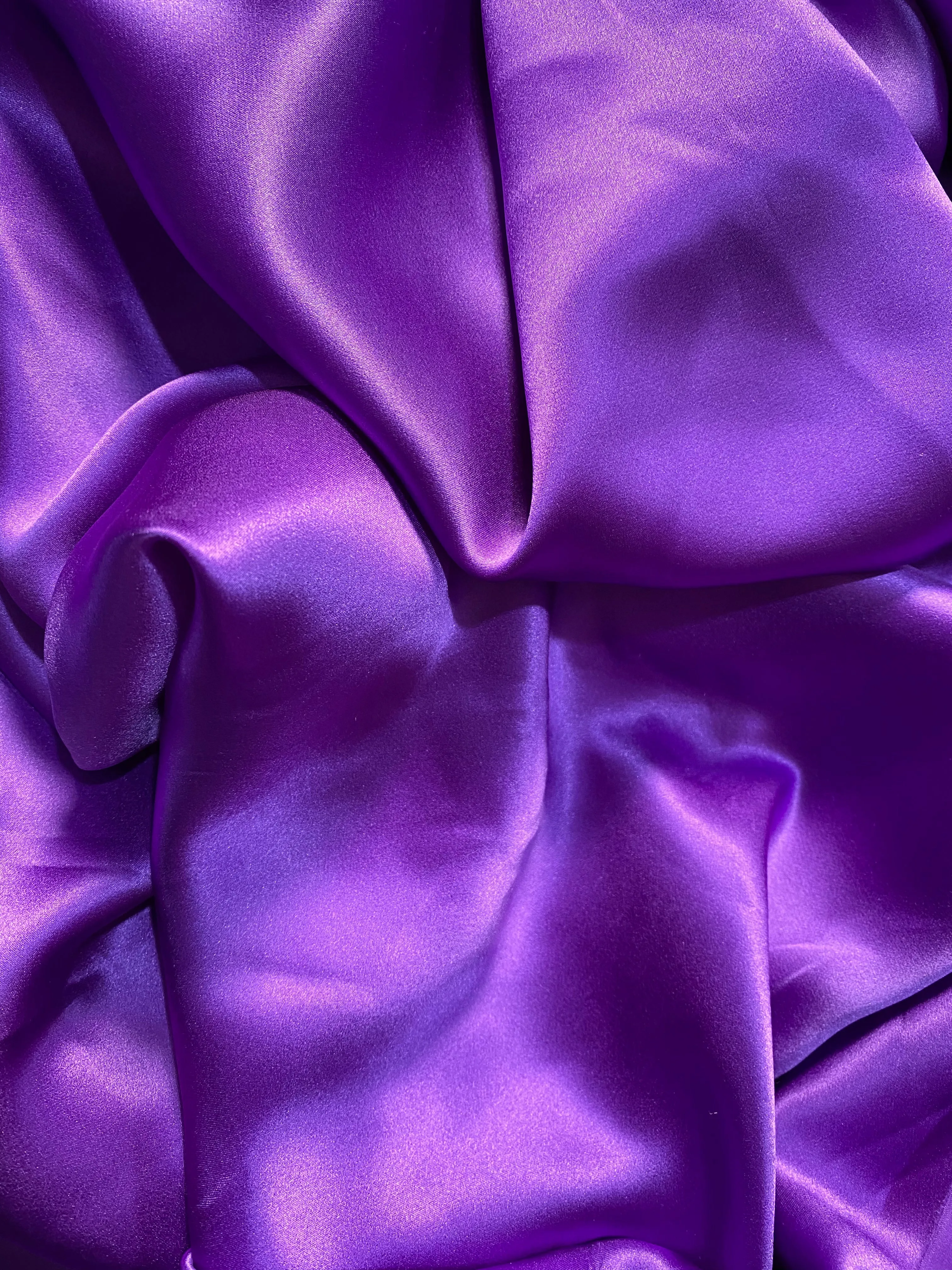 NEW Lady Bella 100% Silk Charmeuse Fabric in Purple