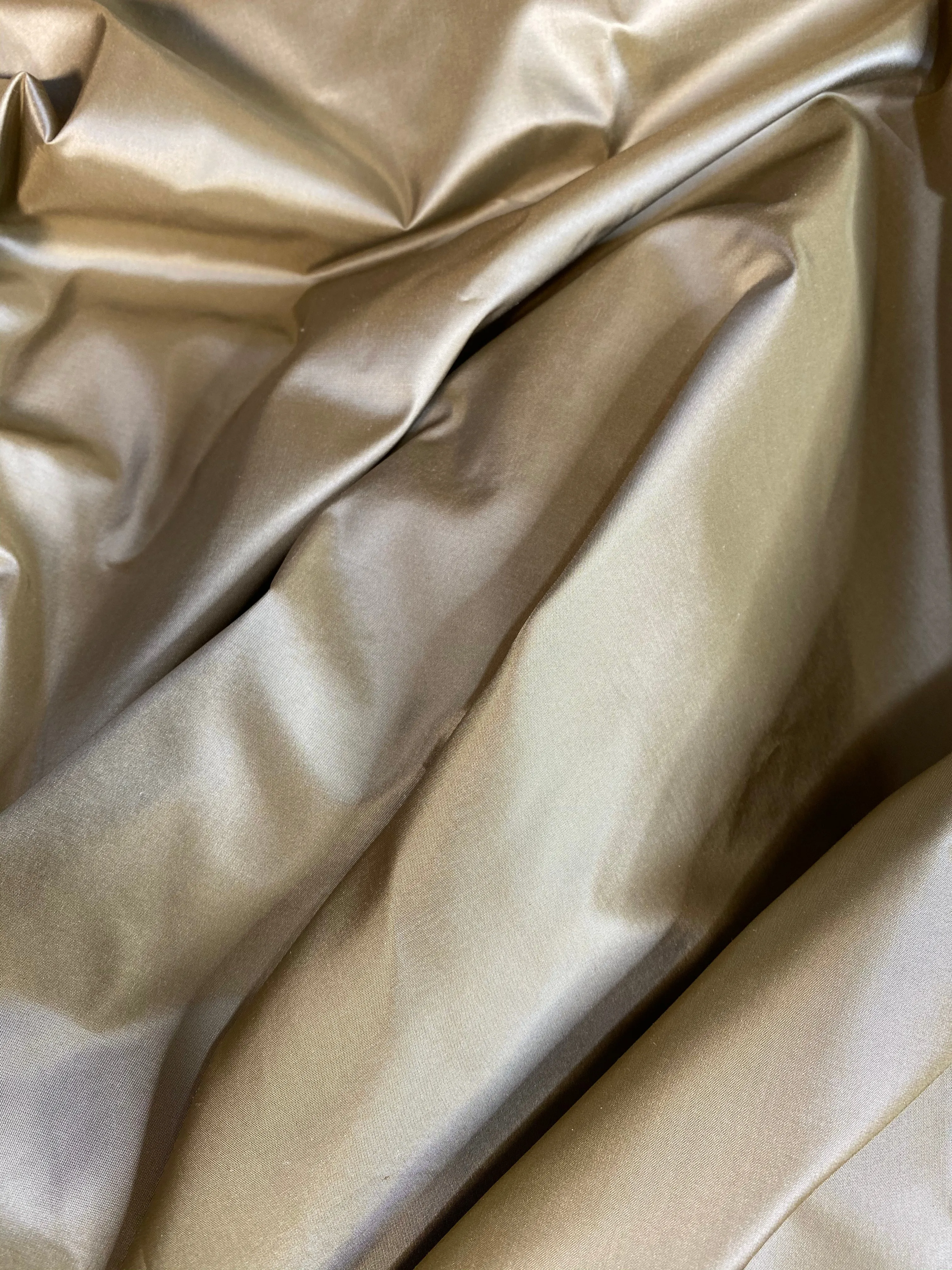 NEW Lady Lisa Designer 100% Silk Taffeta Fabric Solid Light Gold