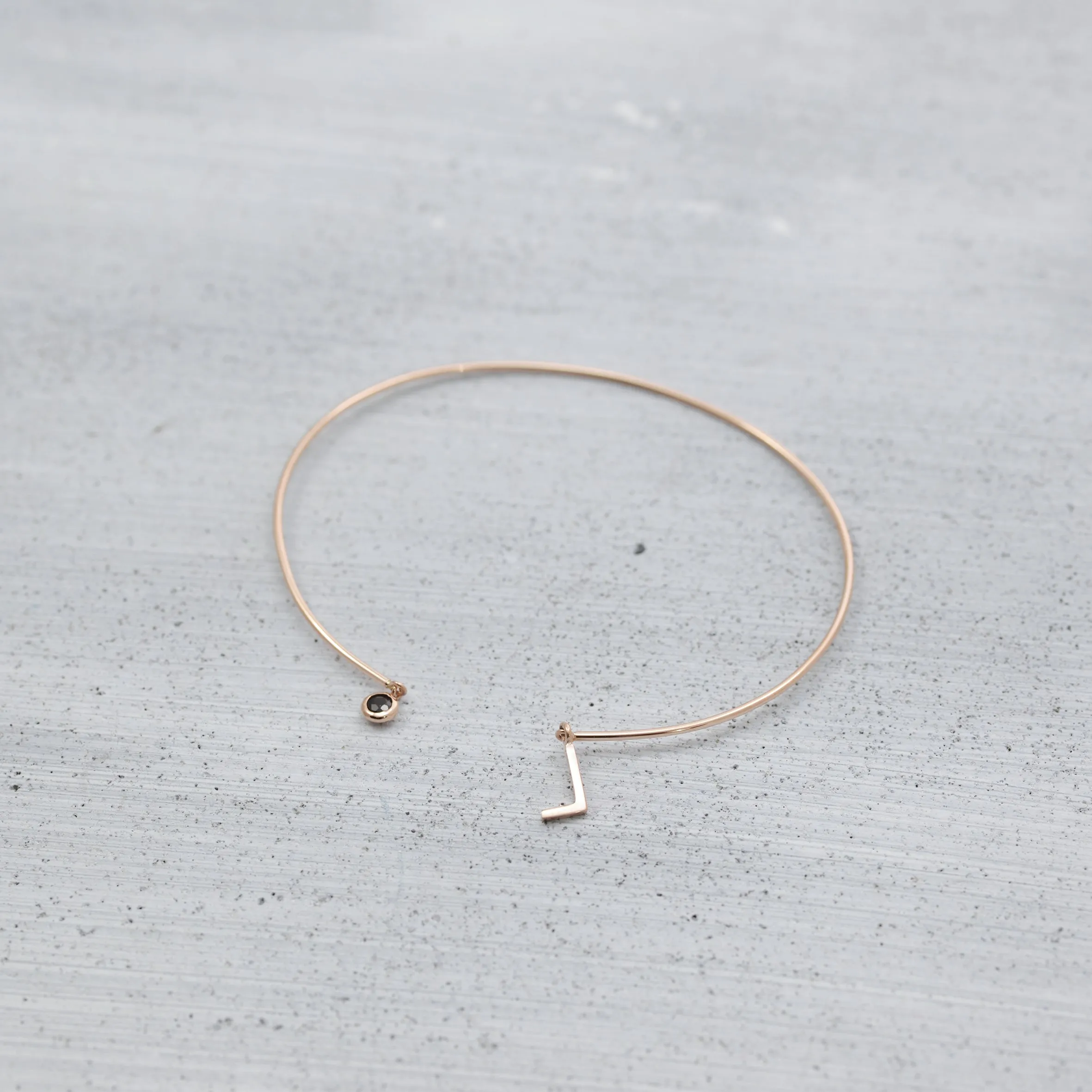 One dream letter cuff Bracelet - 14K/ 18K Gold