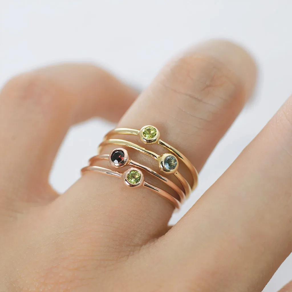 One dream Ring (small/semi-precious stones) - 14K/ 18K Gold