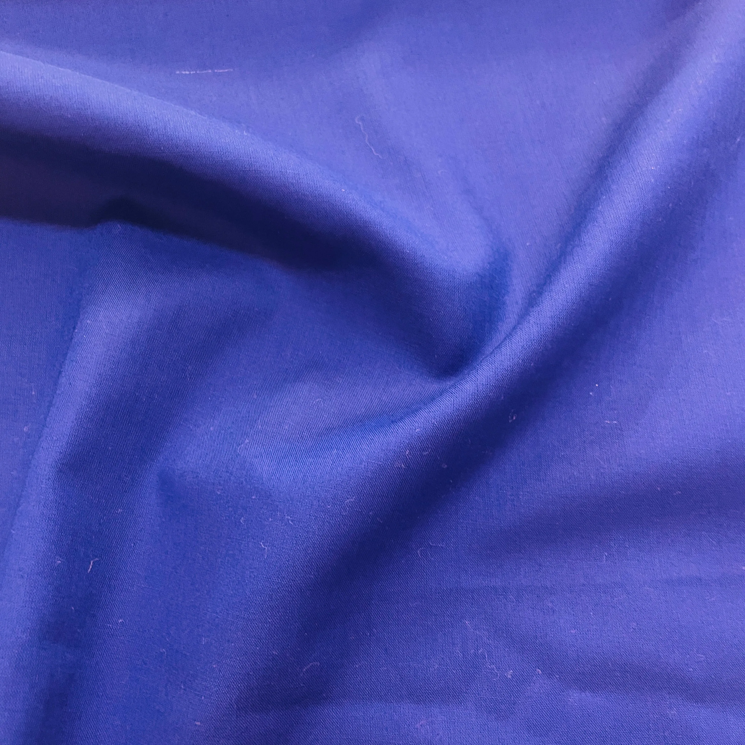 Premium Royal Blue Solid Cotton Mulmul Fabric