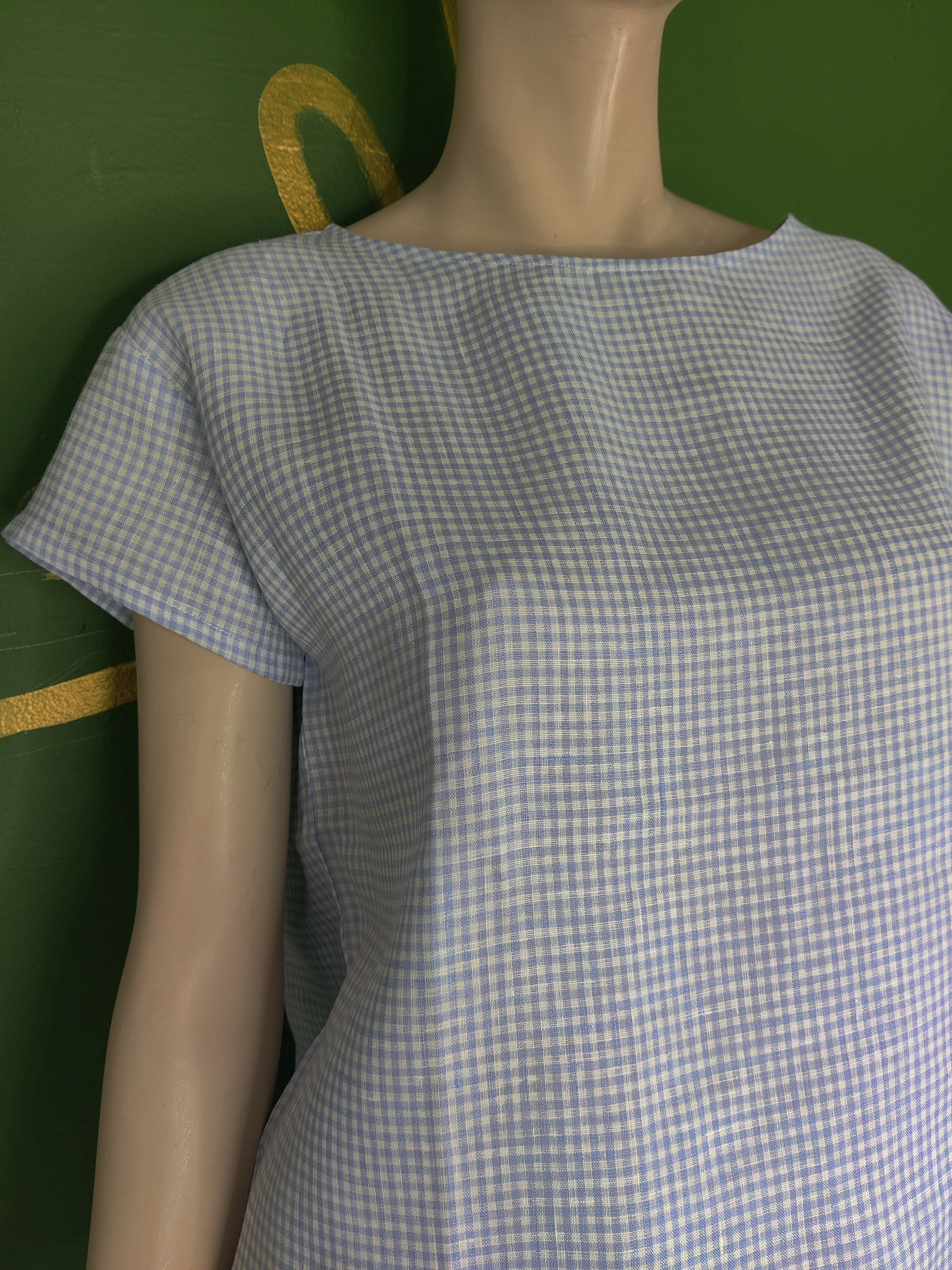 Ravello Gingham Blue Tee