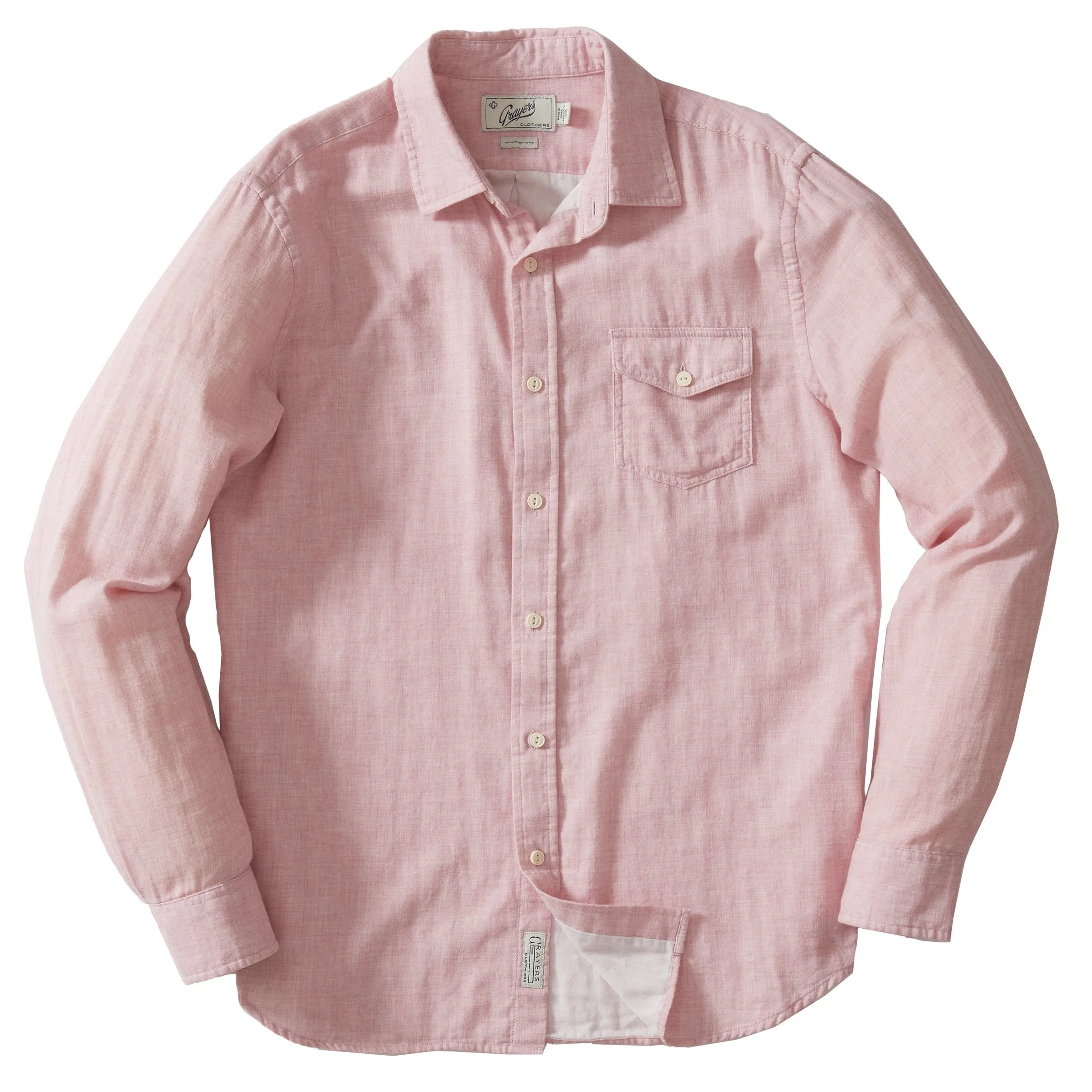 Rosedale Double Cloth Shirt - Dusty Rose