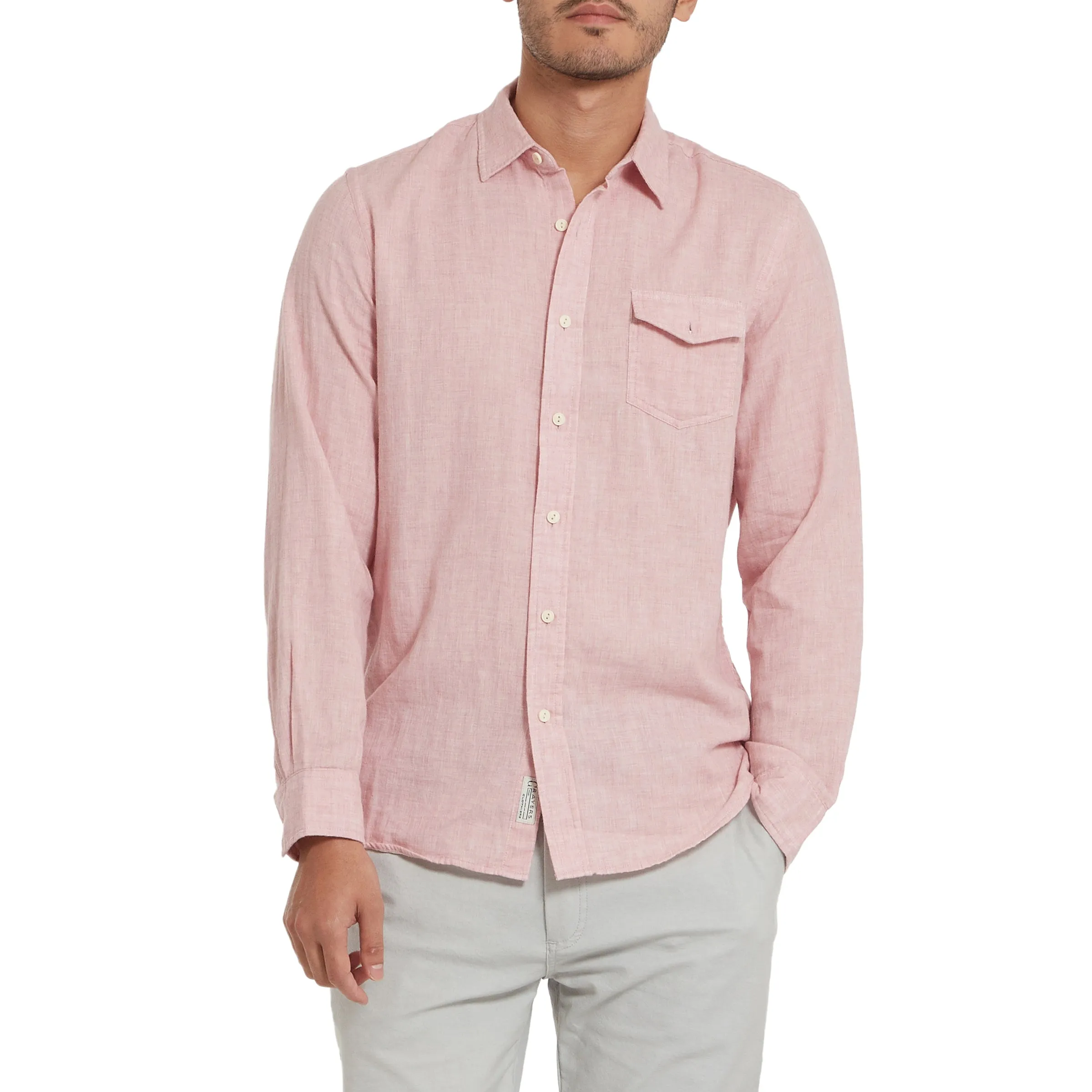 Rosedale Double Cloth Shirt - Dusty Rose