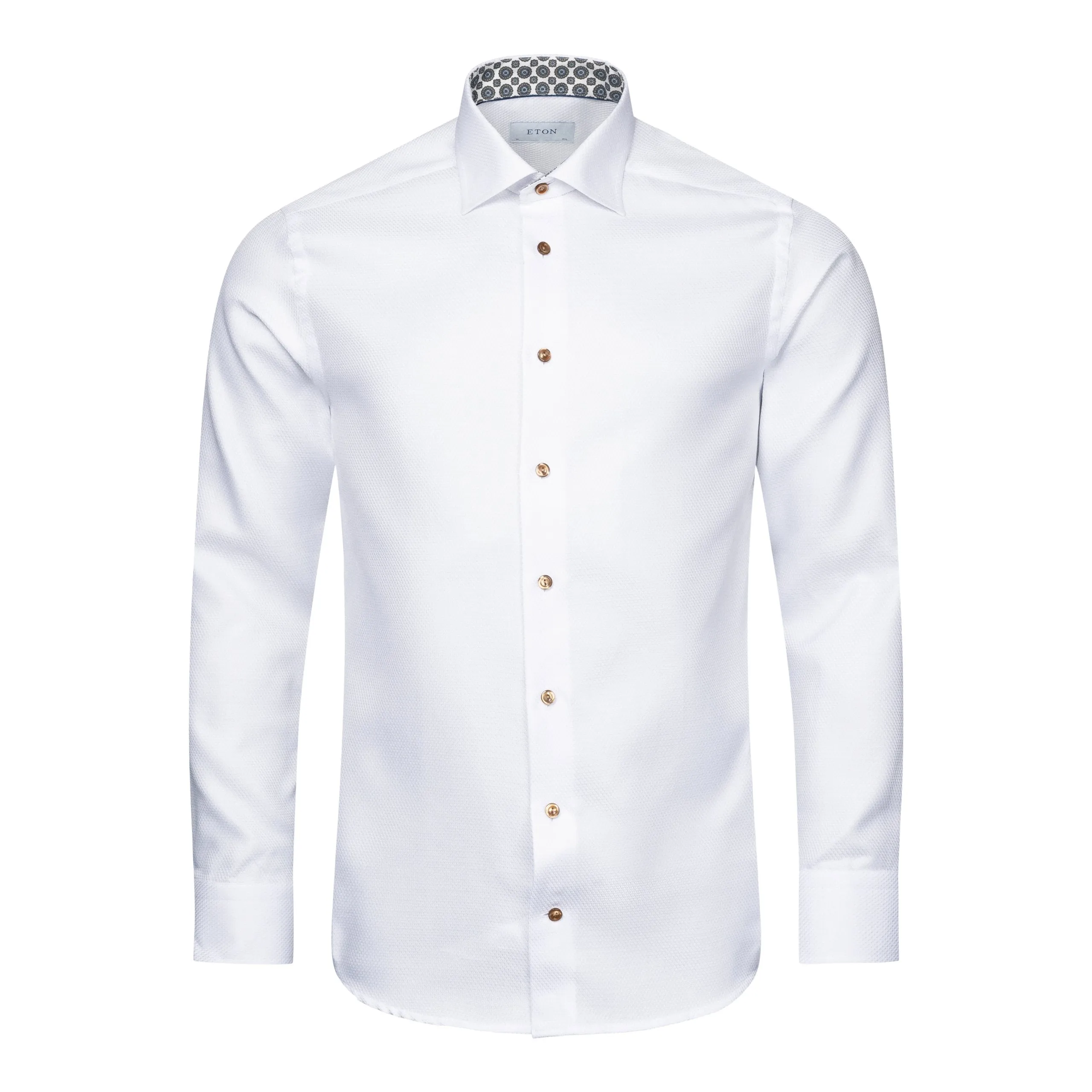 Slim Fit - Dobby Shirt - Medallion Contrast Details