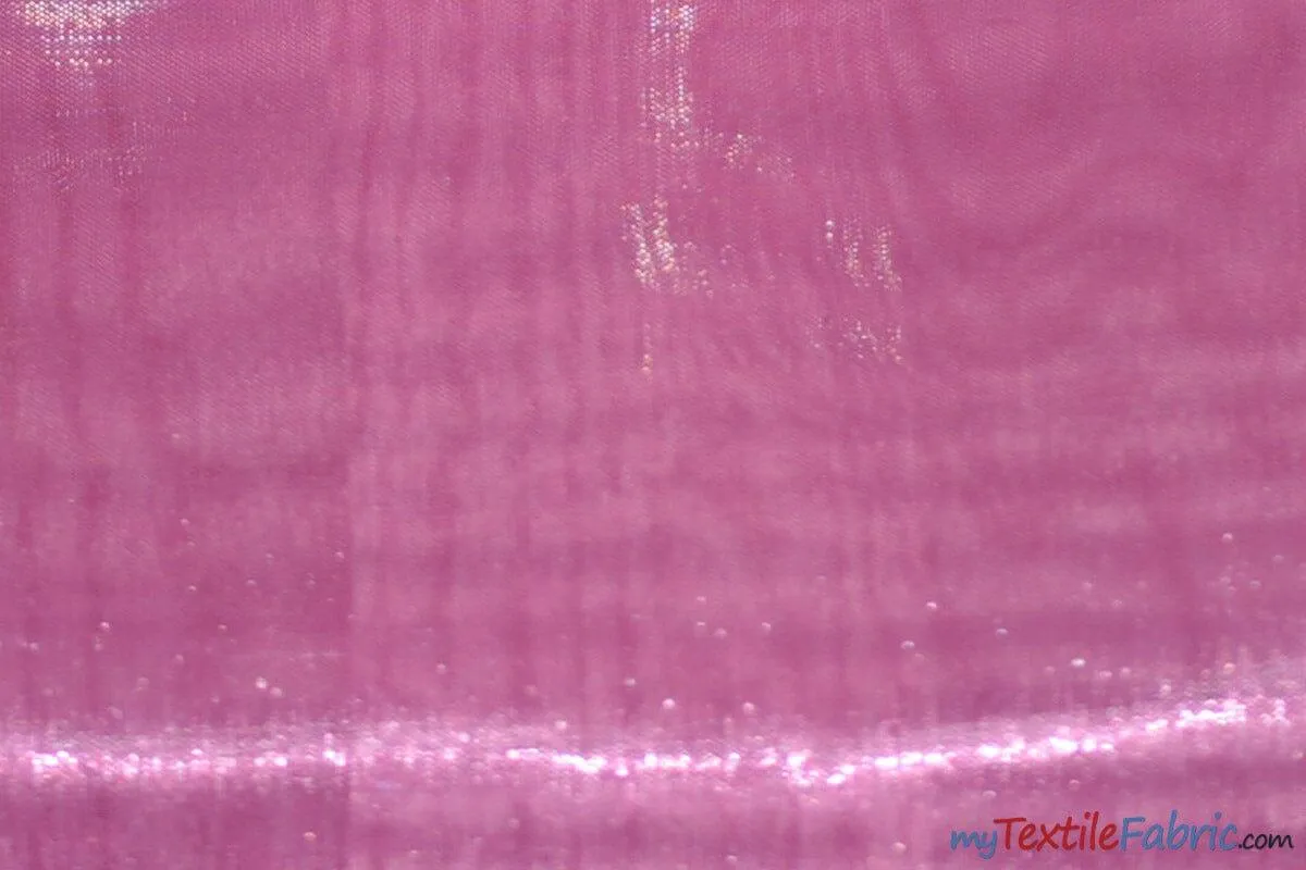 Soft and Smooth Mirror Organza Fabric | 60" Wide | Continuous Yards | Multiple Colors |