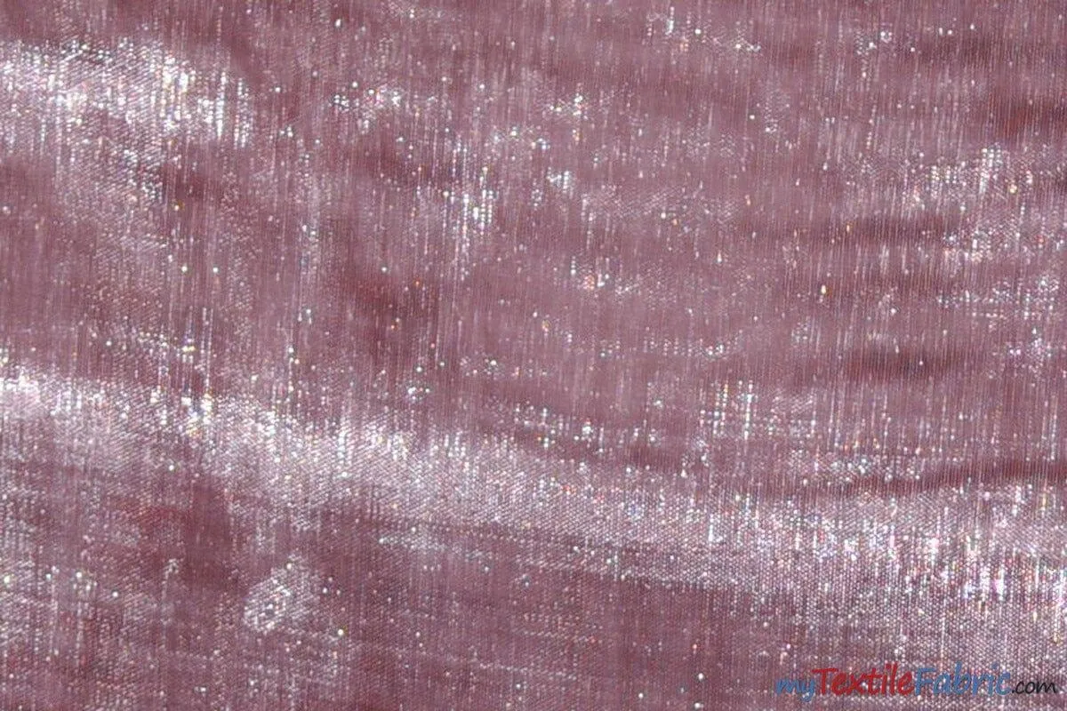 Soft and Smooth Mirror Organza Fabric | 60" Wide | Continuous Yards | Multiple Colors |