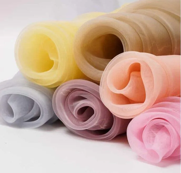 Soft and Smooth Mirror Organza Fabric | 60" Wide | Continuous Yards | Multiple Colors |