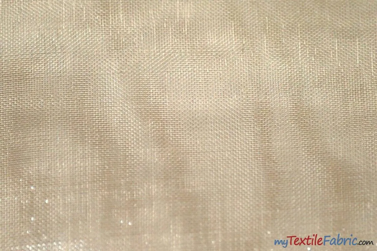 Soft and Smooth Mirror Organza Fabric | 60" Wide | Continuous Yards | Multiple Colors |