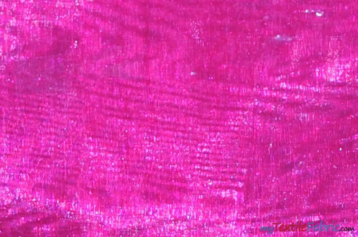 Soft and Smooth Mirror Organza Fabric | 60" Wide | Continuous Yards | Multiple Colors |