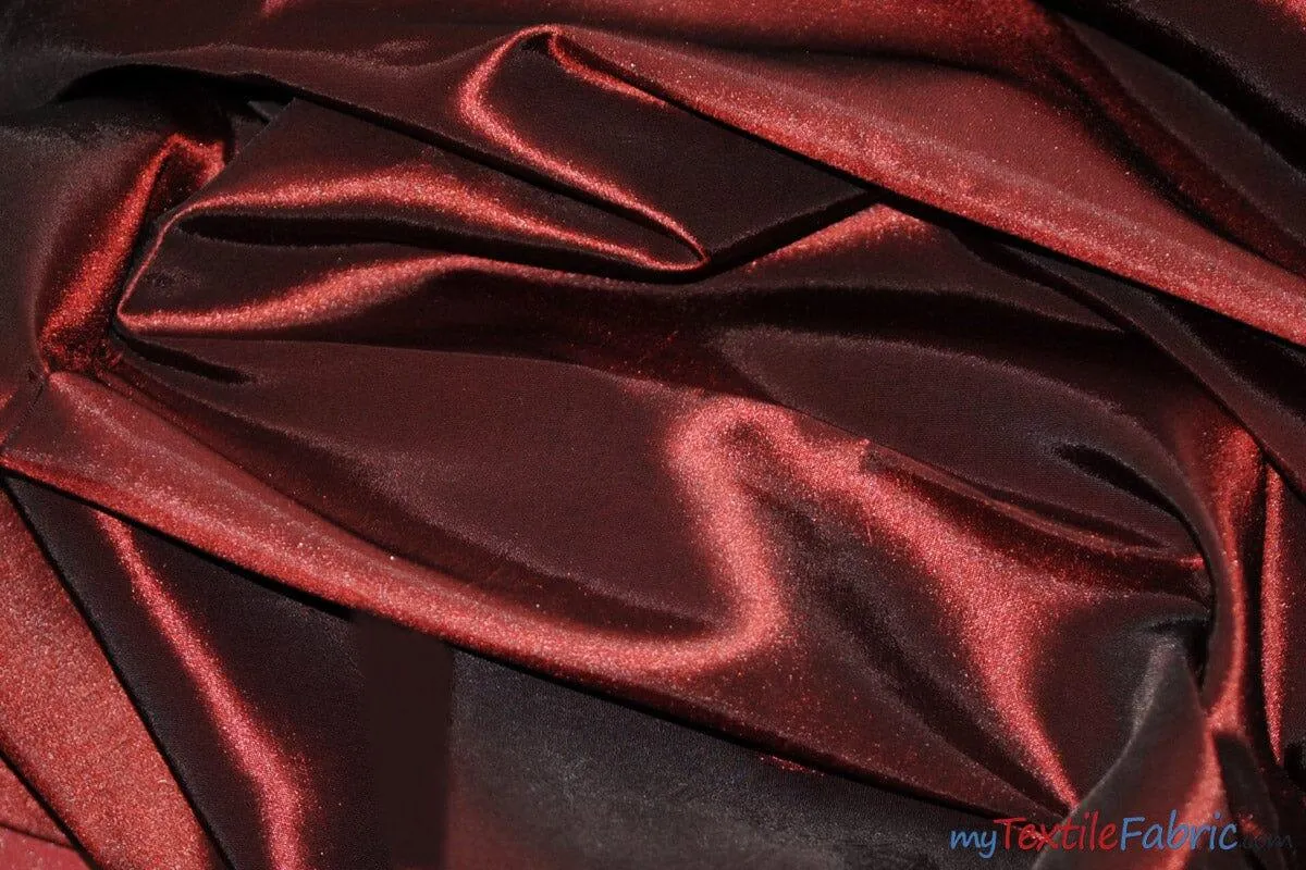 Taffeta Fabric - Two Tone Taffeta Fabric - Non Stretch Taffeta - 60&#34; Wide - Multiple Solid Colors - Sample Swatch