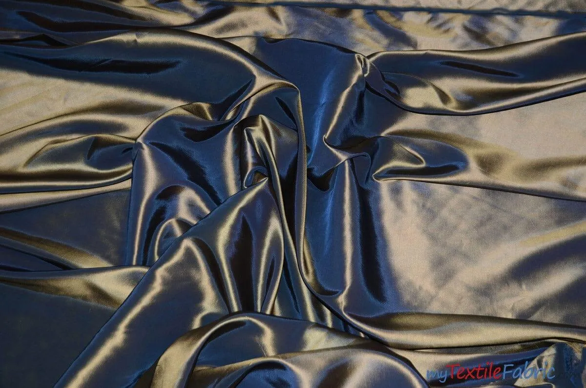 Taffeta Fabric - Two Tone Taffeta Fabric - Non Stretch Taffeta - 60&#34; Wide - Multiple Solid Colors - Sample Swatch