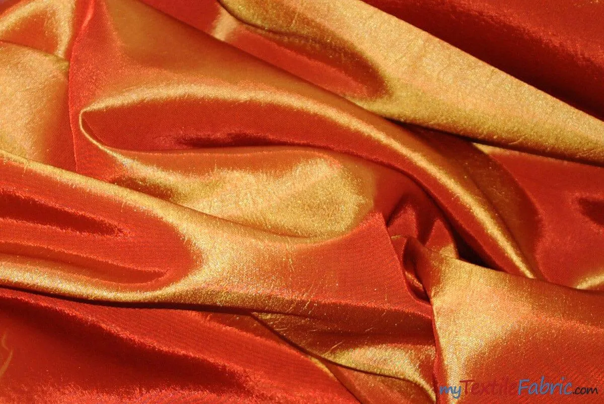 Taffeta Fabric - Two Tone Taffeta Fabric - Non Stretch Taffeta - 60&#34; Wide - Multiple Solid Colors - Sample Swatch