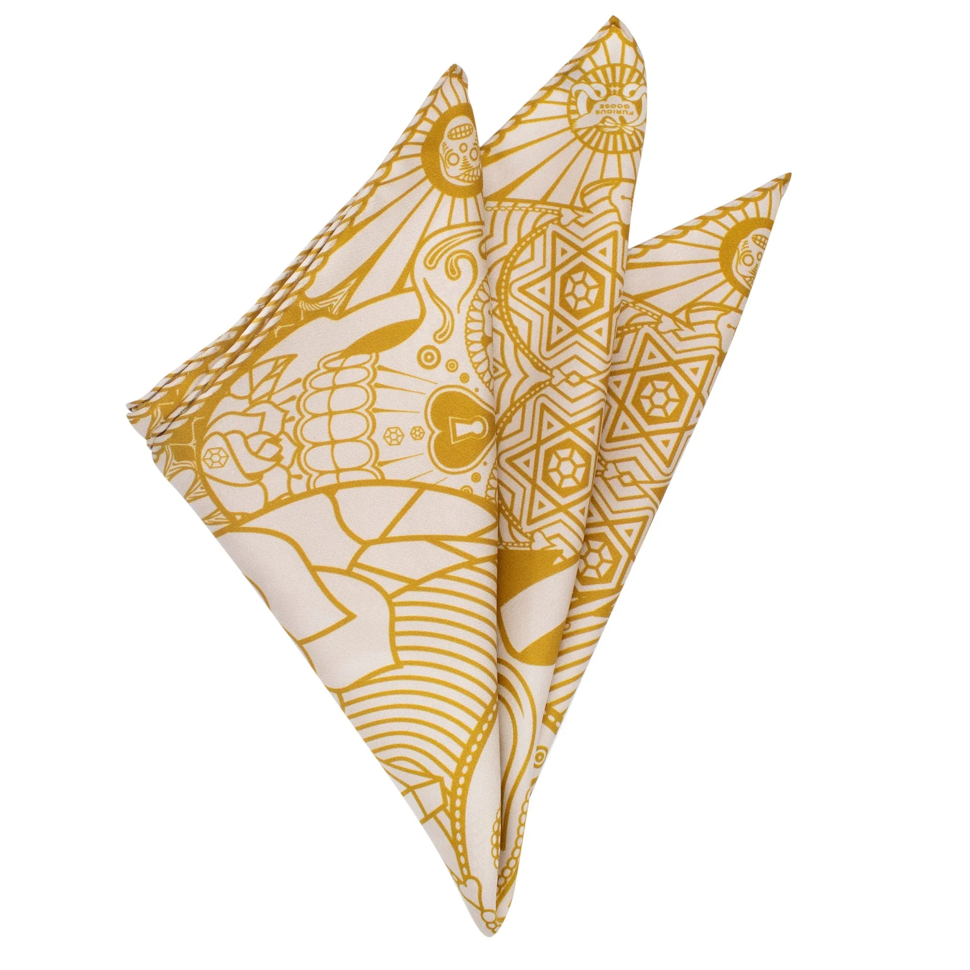 We’re all Going to Die – Pocket Square Breton Gold