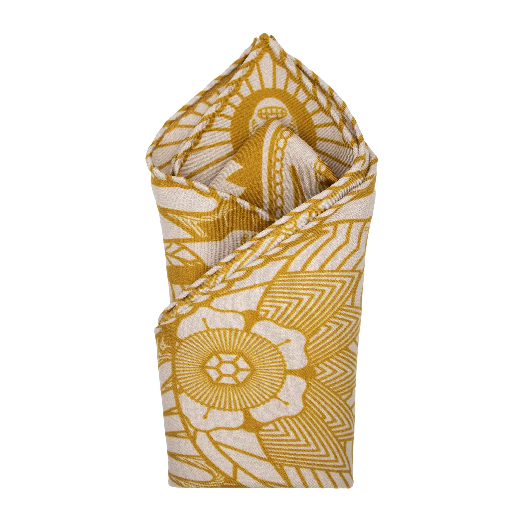 We’re all Going to Die – Pocket Square Breton Gold